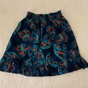 Butterfly midi skirt